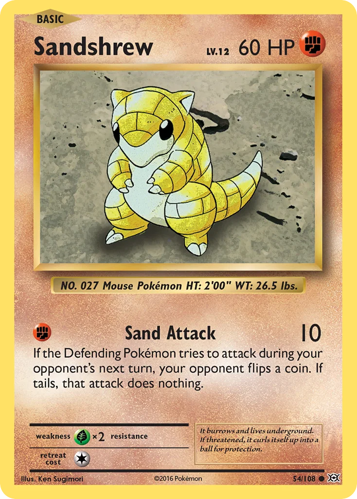 Sandshrew 54/108 Common