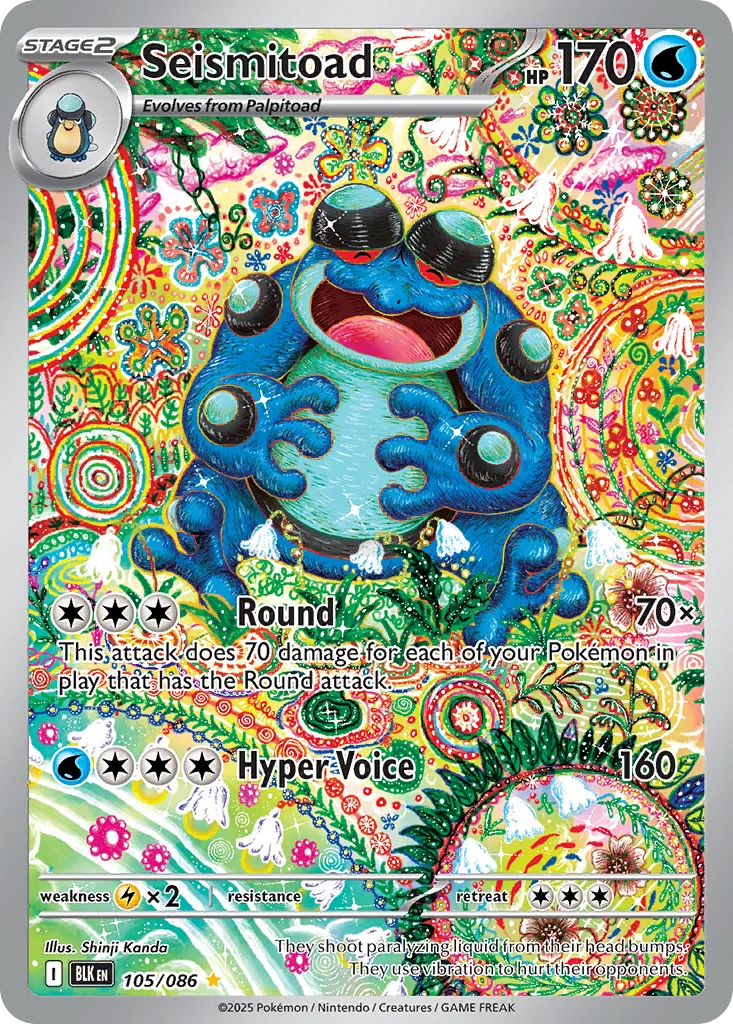Seismitoad 105/86 Illustration rare