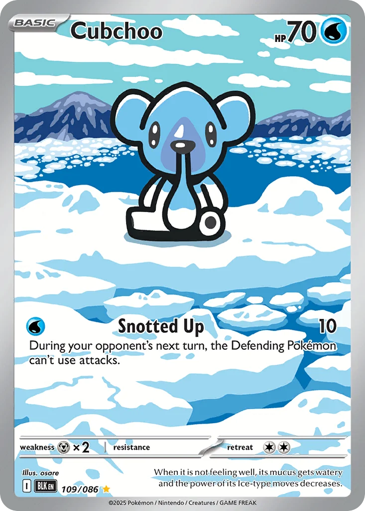 Cubchoo 109/86 Illustration rare
