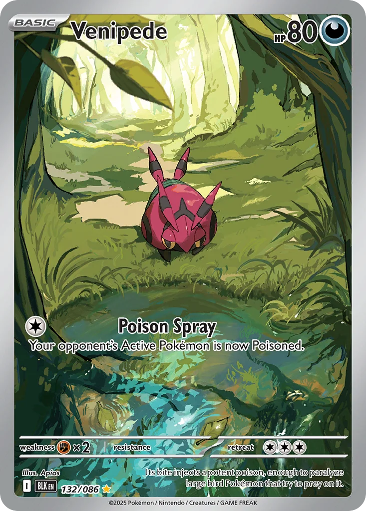 Venipede 132/86 Illustration rare