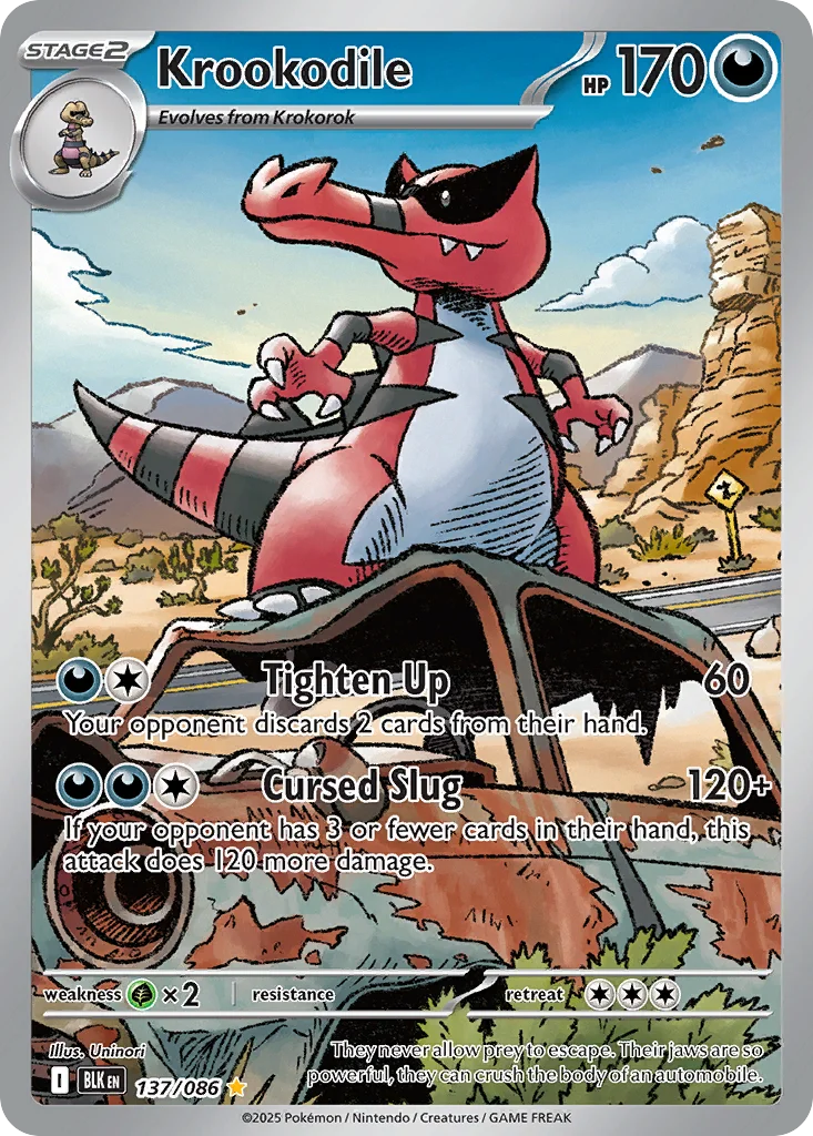 Krookodile 137/86 Illustration rare