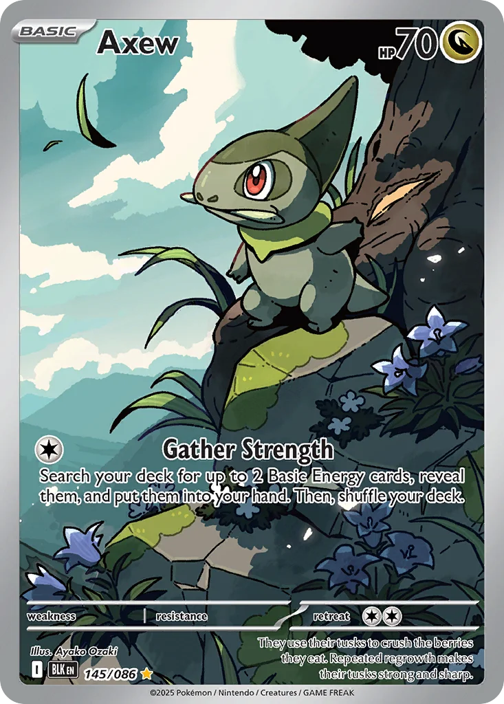 Axew 145/86 Illustration rare