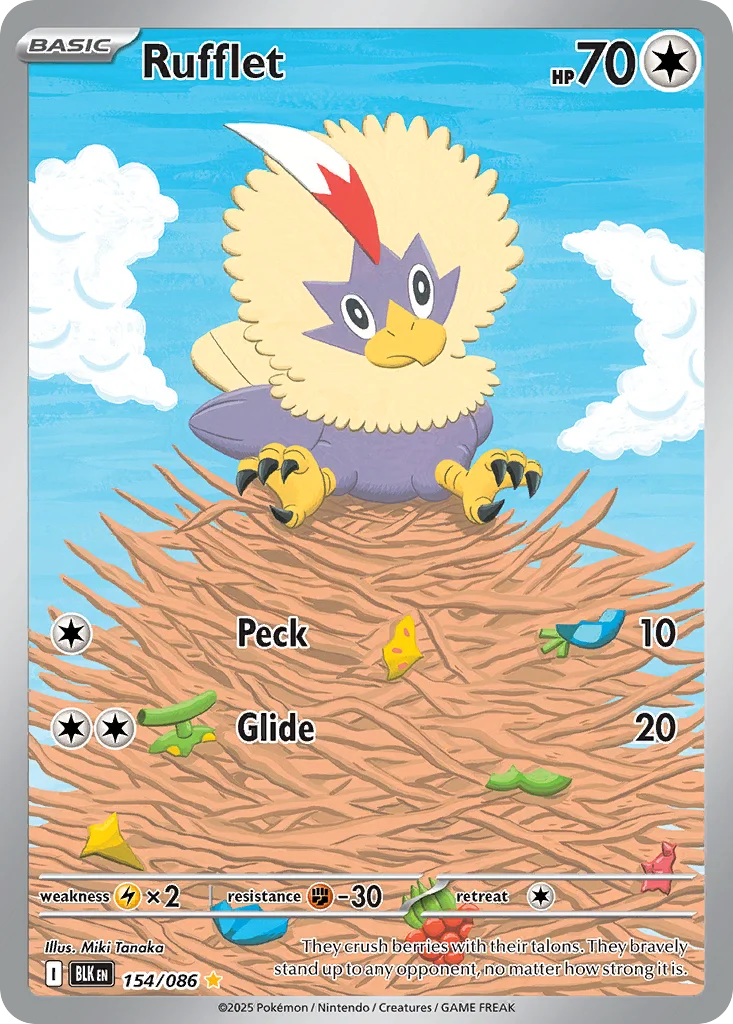 Rufflet 154/86 Illustration rare