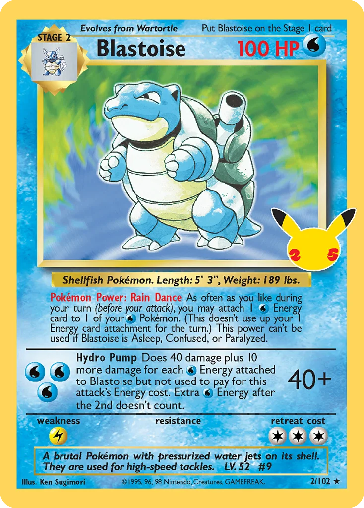 Blastoise 002/25 Classic collection