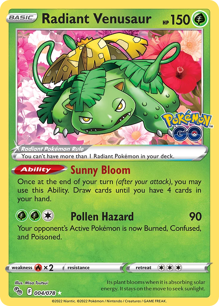 Radiant Venusaur 004/78 Radiant rare