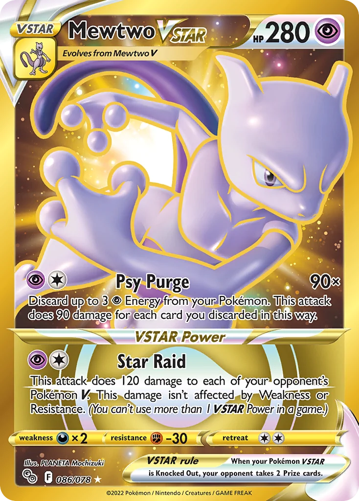 Mewtwo VSTAR 086/78 Rare secret