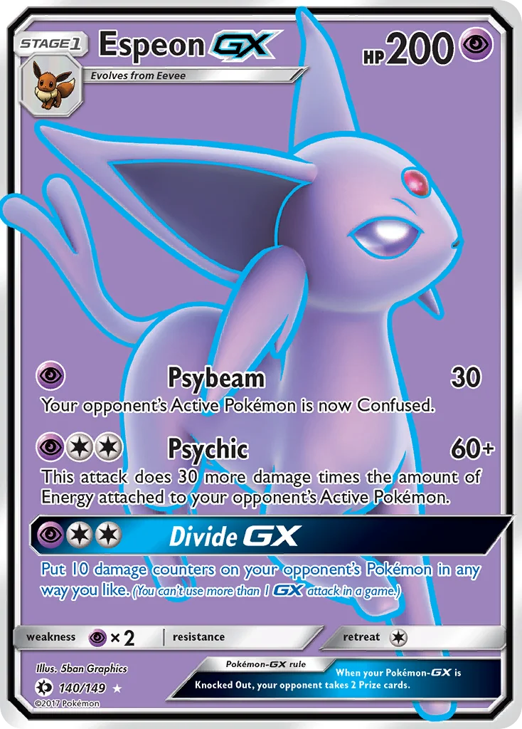 Espeon-GX 140/149 Rare ultra