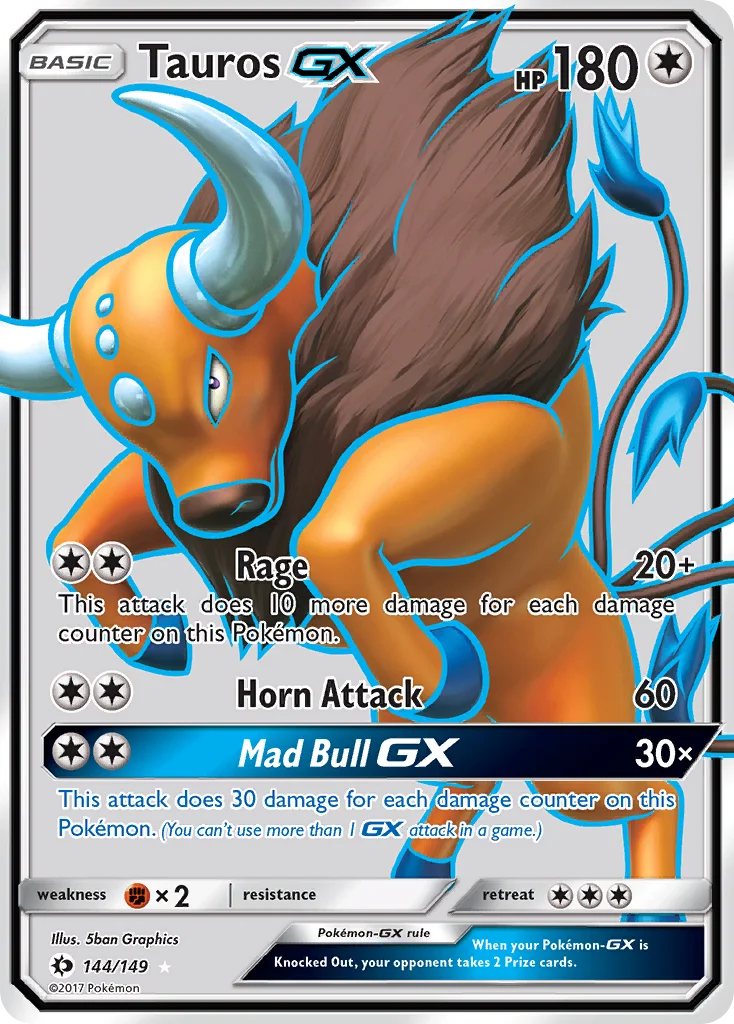 Tauros-GX 144/149 Rare ultra