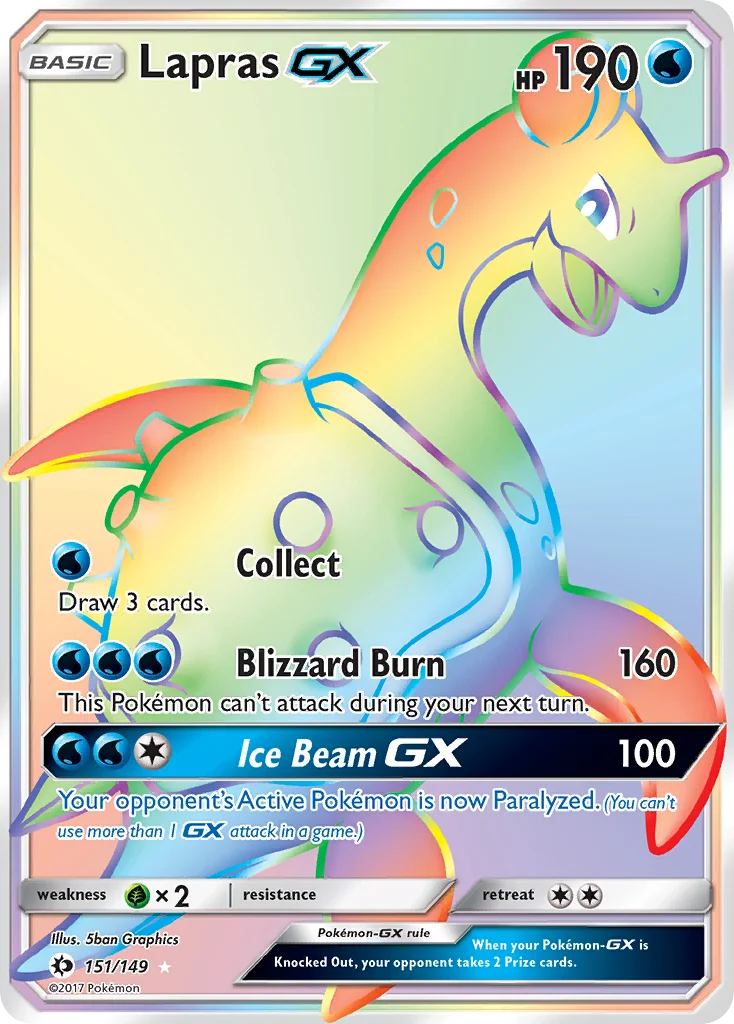 Lapras-GX 151/149 Rare rainbow
