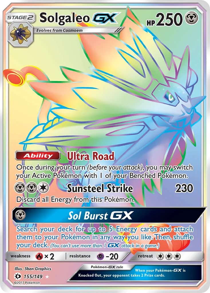 Solgaleo-GX 155/149 Rare rainbow