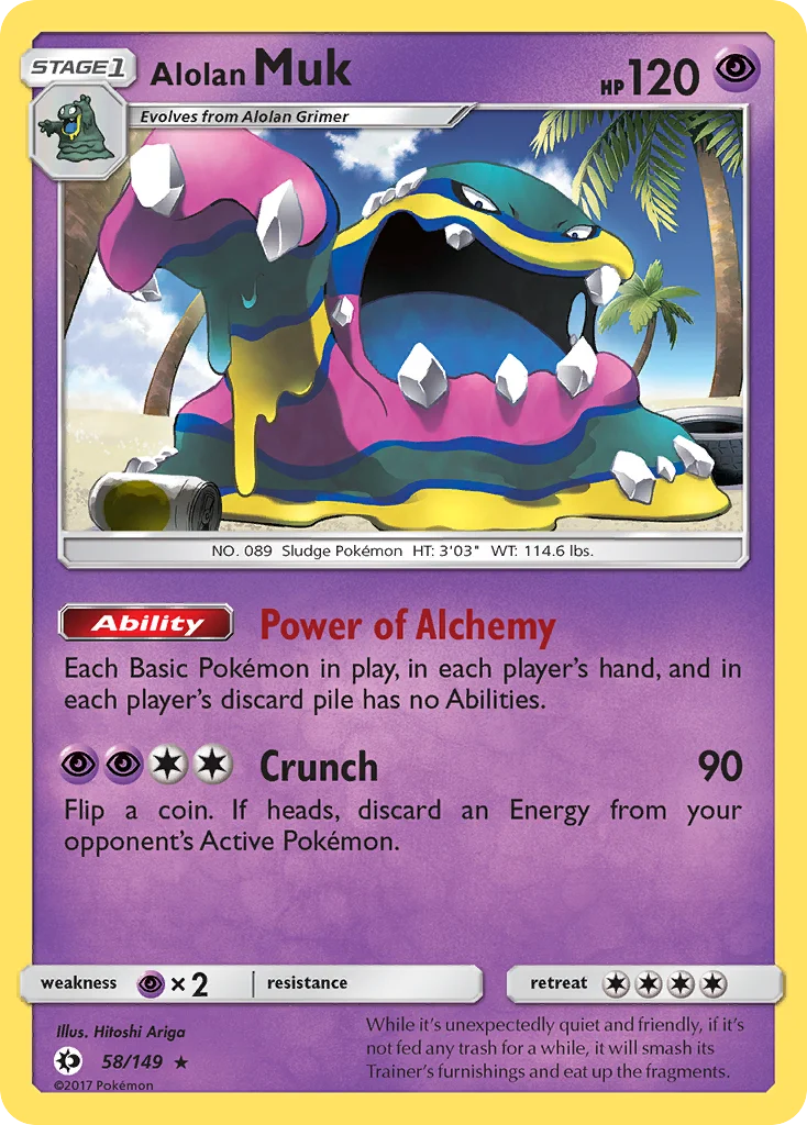 Alolan Muk 058/149 Rare holo