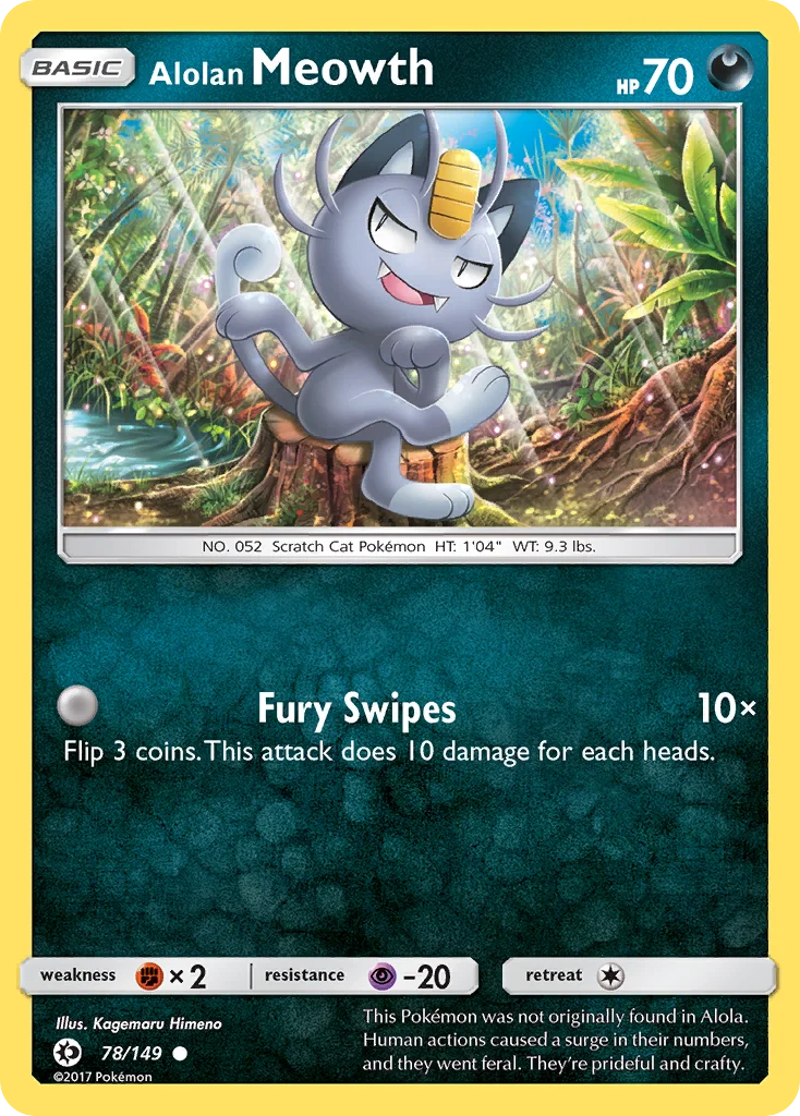 Alolan Meowth 078/149 Common
