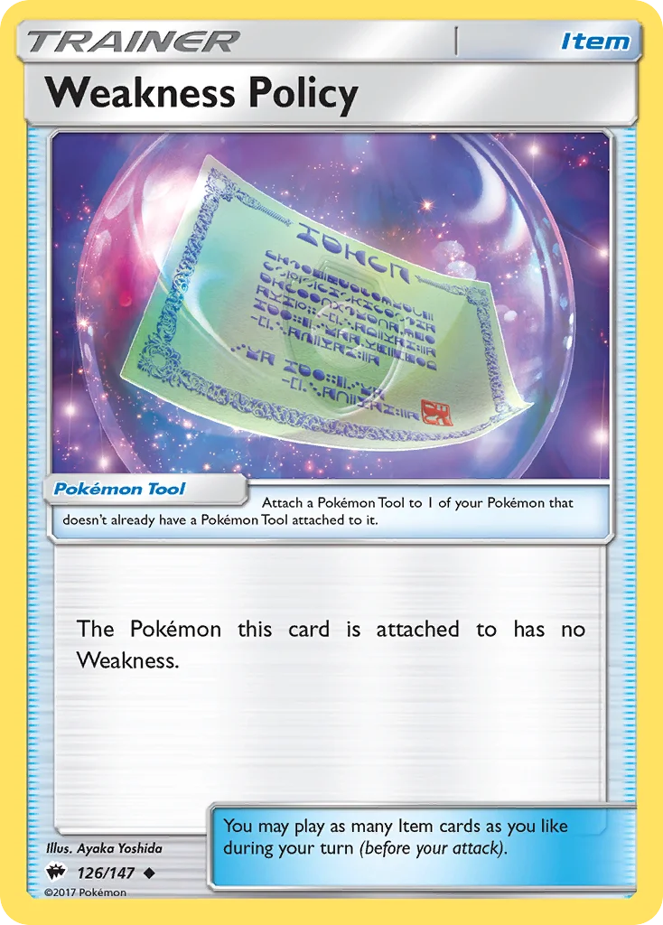 Weakness Policy 126/147 Uncommon