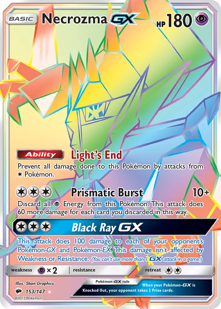 Necrozma-GX 153/147 Rare rainbow