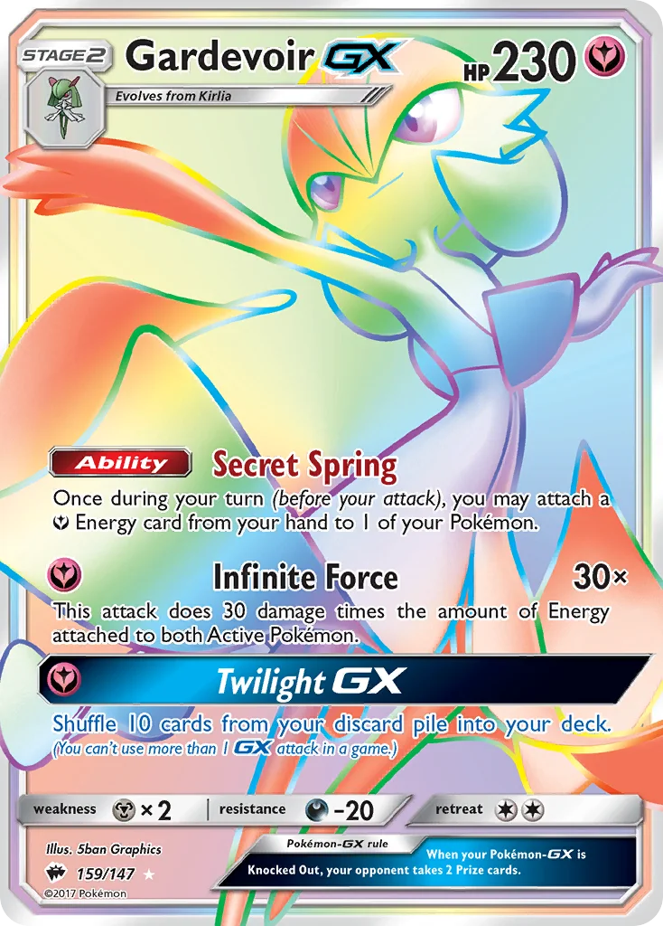 Gardevoir-GX 159/147 Rare rainbow