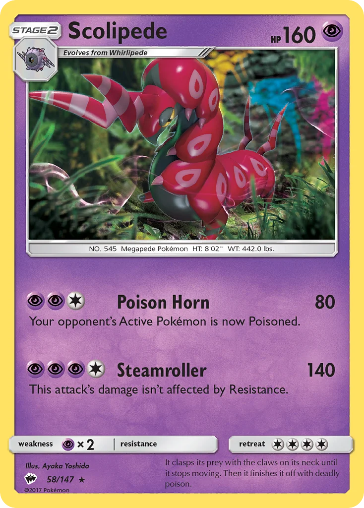 Scolipede 058/147 Rare