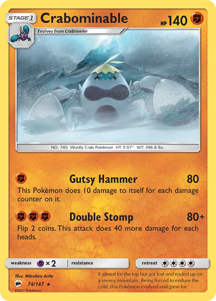 Crabominable 074/147 Rare