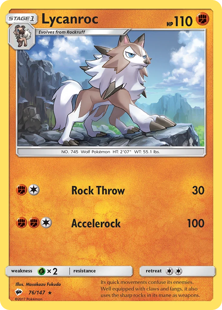 Lycanroc 076/147 Rare