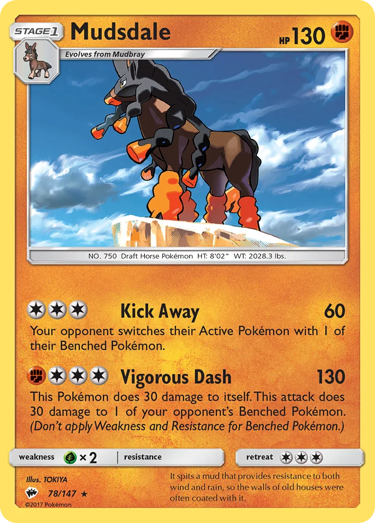 Mudsdale 078/147 Rare