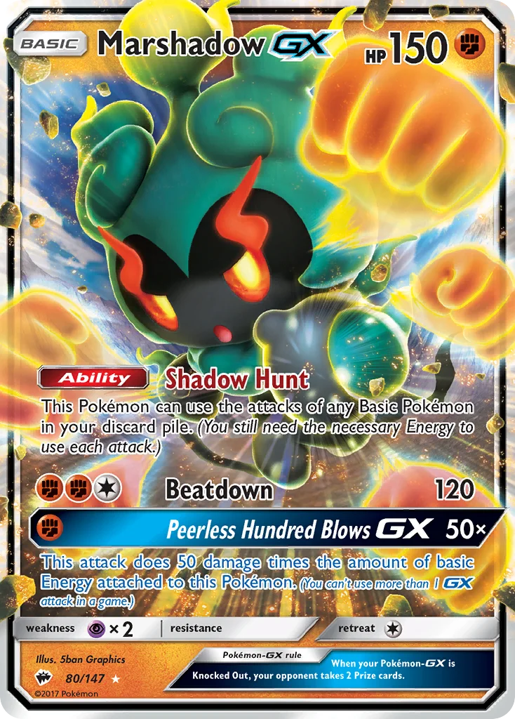 Marshadow-GX 080/147 Rare holo gx