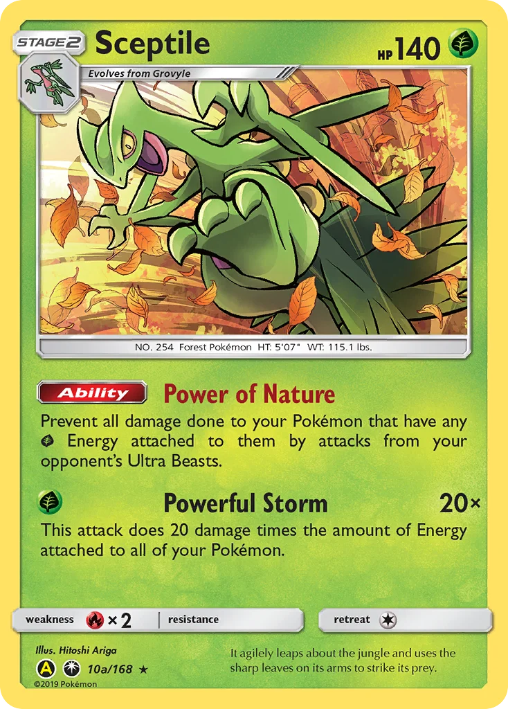 Sceptile 10a/168 Rare holo