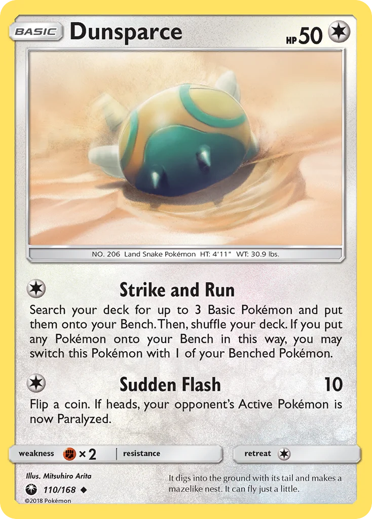 Dunsparce 110/168 Uncommon