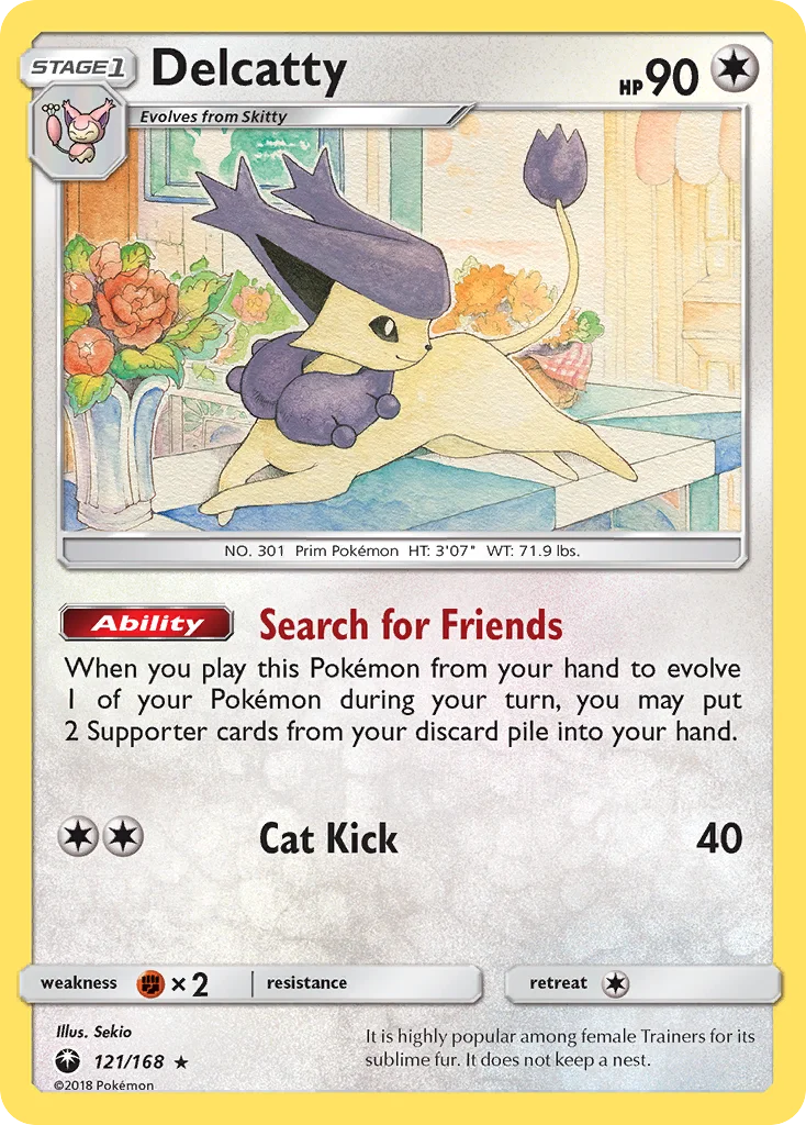 Delcatty 121/168 Rare holo