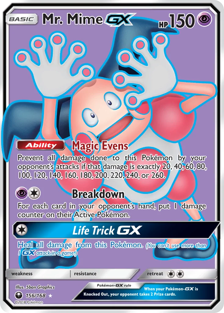 Mr. Mime-GX 156/168 Rare ultra