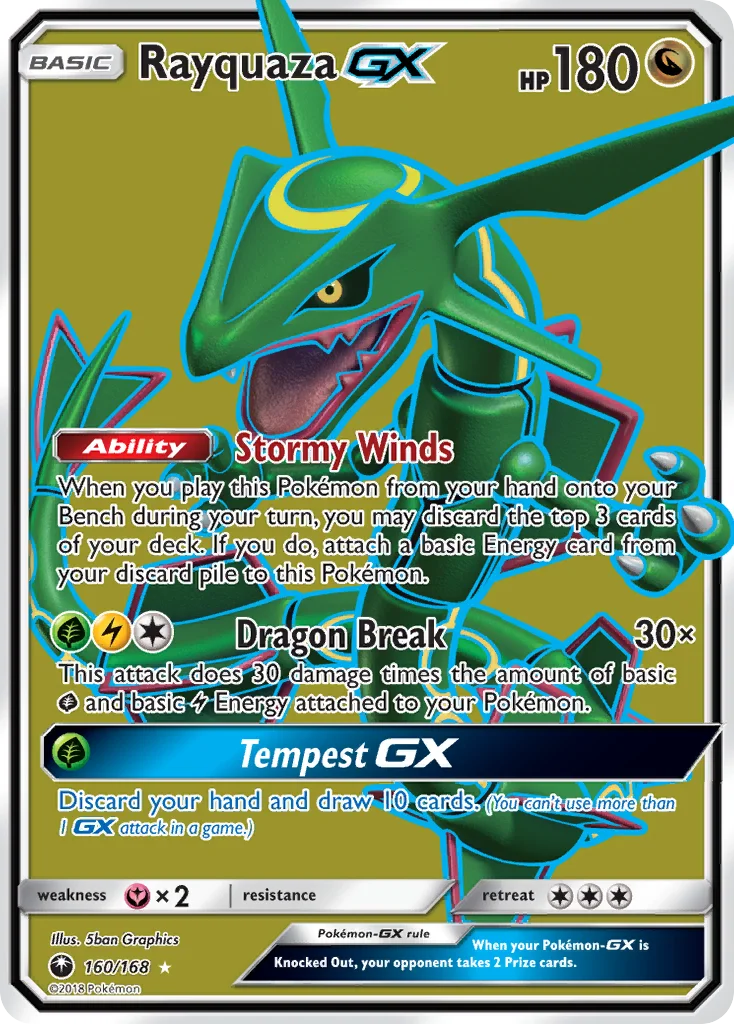 Rayquaza-GX 160/168 Rare ultra