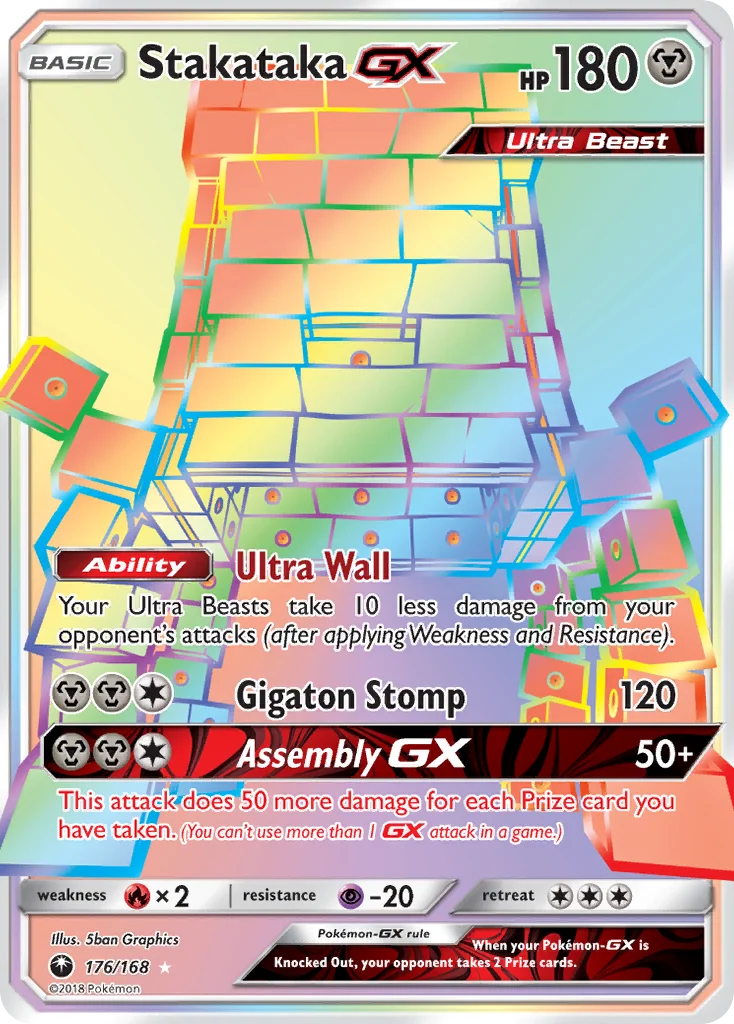 Stakataka-GX 176/168 Rare rainbow