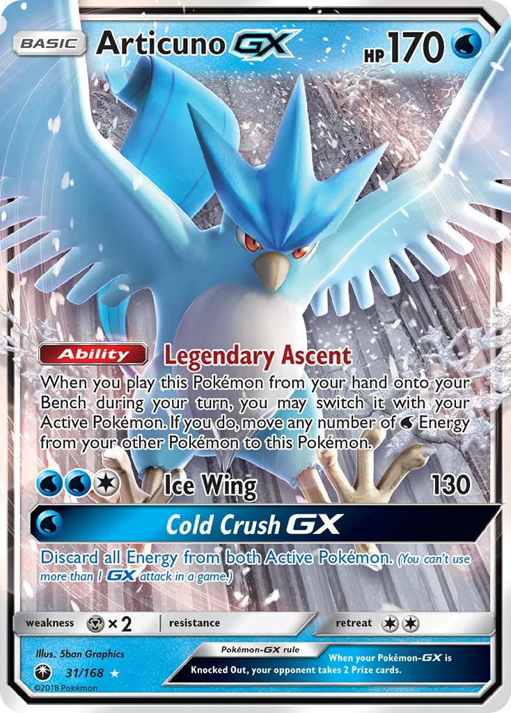 Articuno-GX 031/168 Rare holo gx