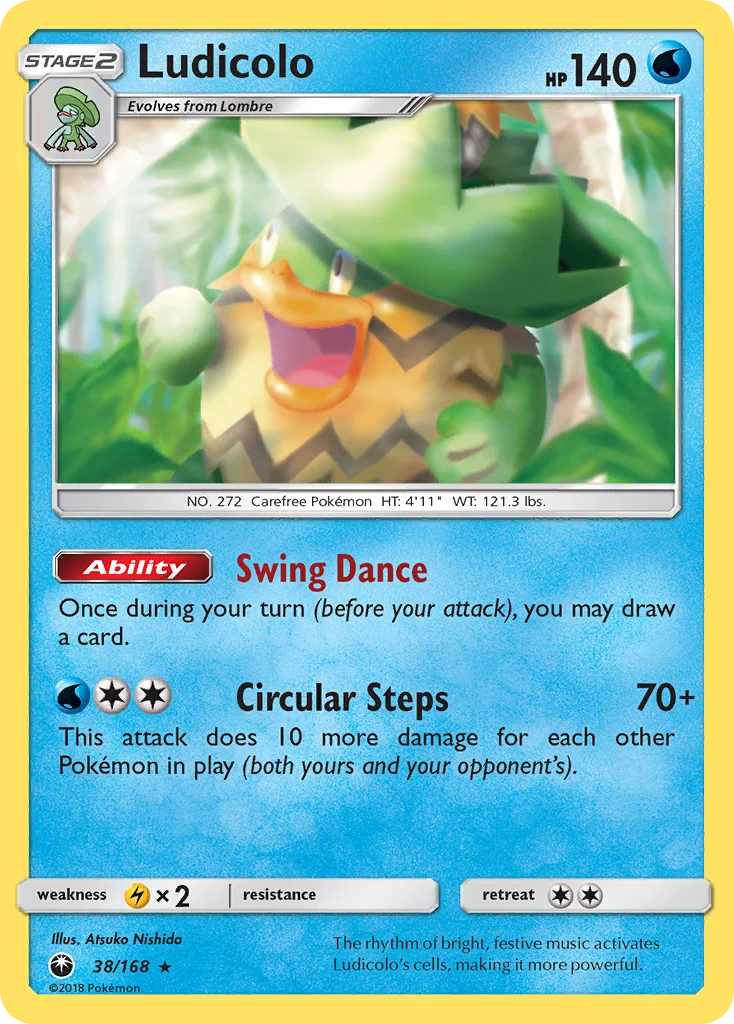 Ludicolo 038/168 Rare holo