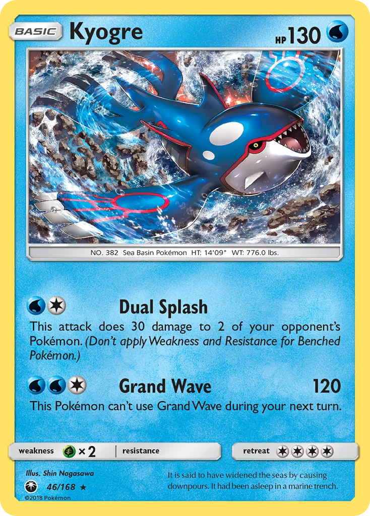 Kyogre 046/168 Rare holo