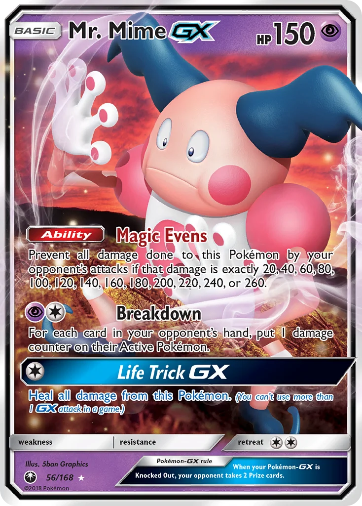 Mr. Mime-GX 056/168 Rare holo gx