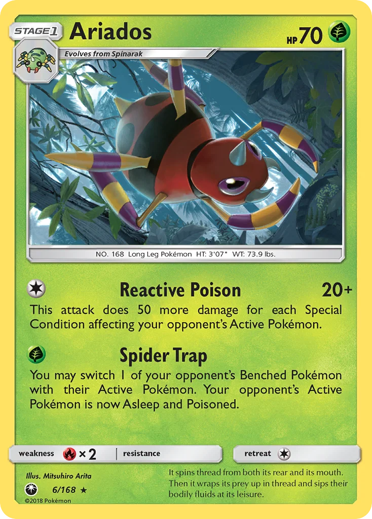 Ariados 006/168 Rare holo