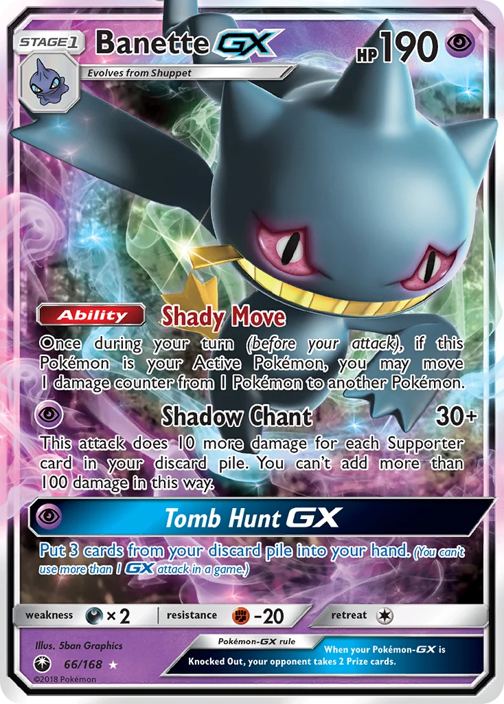 Banette-GX 066/168 Rare holo gx