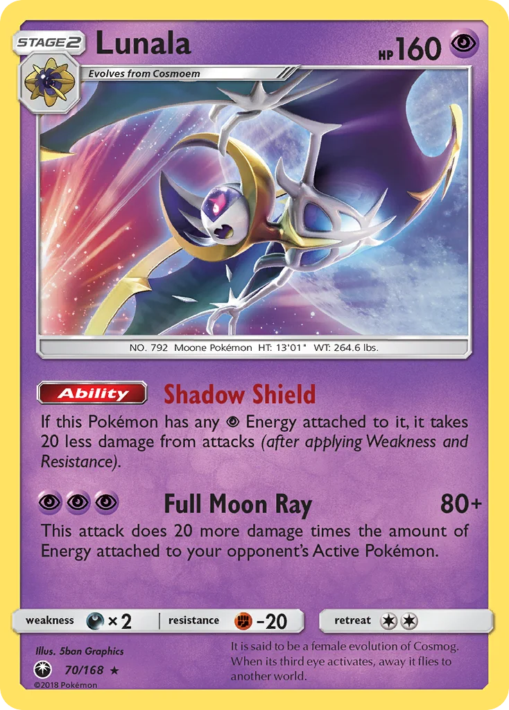 Lunala 070/168 Rare holo