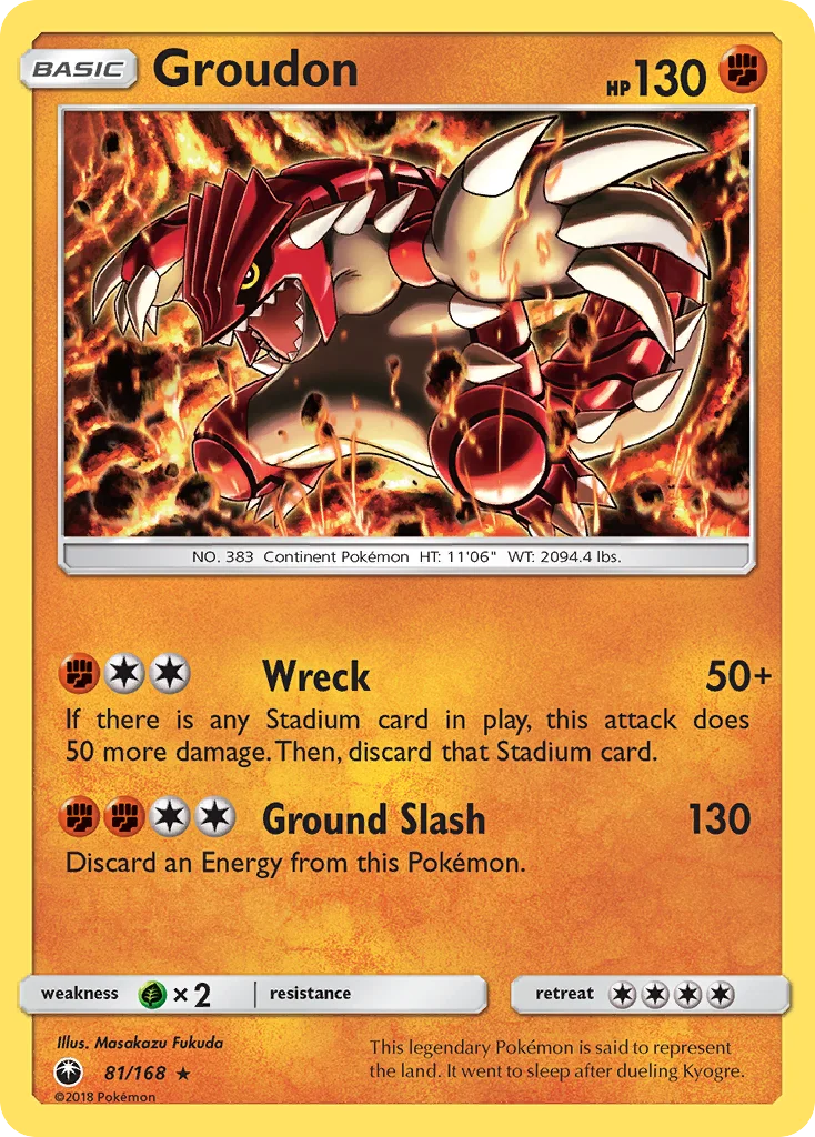 Groudon 081/168 Rare holo