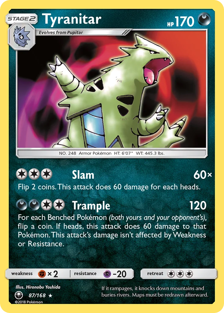 Tyranitar 087/168 Rare holo