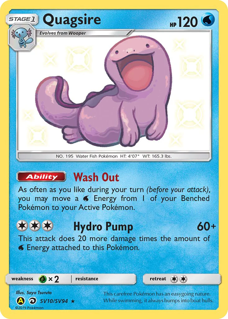 Quagsire SV10/94 Rare shiny