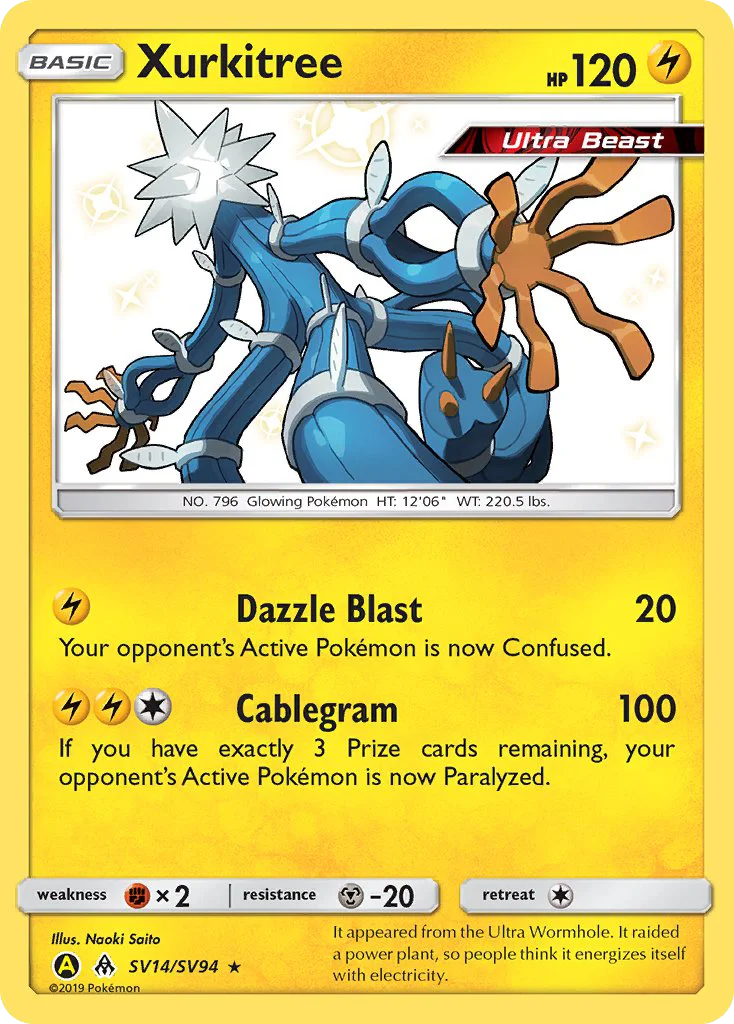 Xurkitree SV14/SV94 Rare shiny