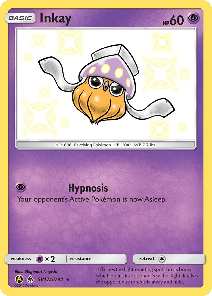 Inkay SV17/94 Rare shiny