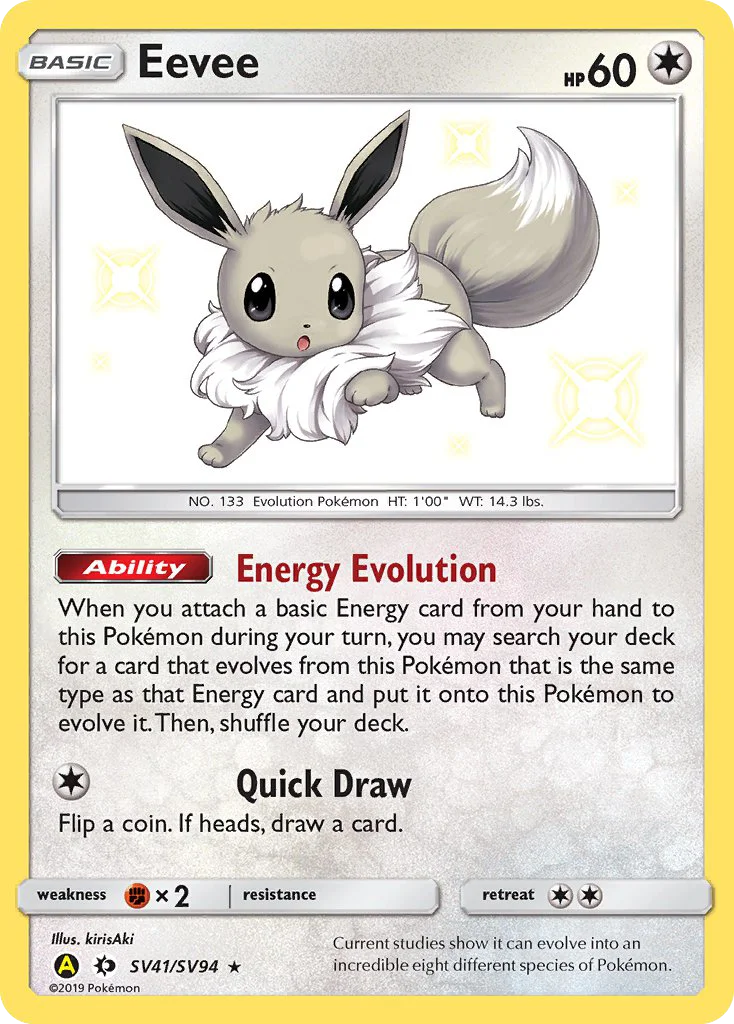 Eevee SV41/94 Rare shiny