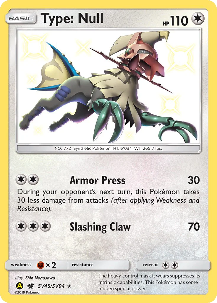 Type: Null SV45/94 Rare shiny