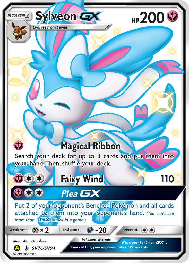 Sylveon-GX SV76/94 Rare shiny gx