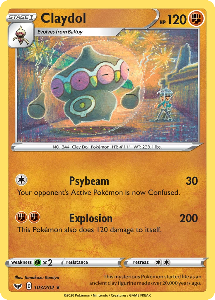 Claydol 103/202 Rare