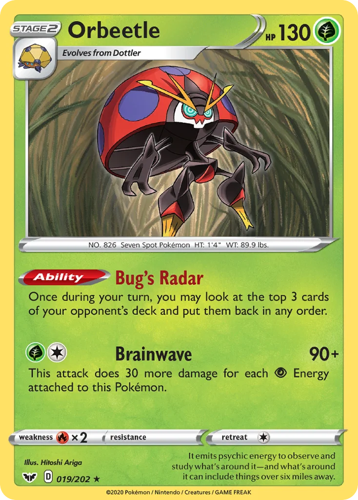 Orbeetle 019/202 Rare