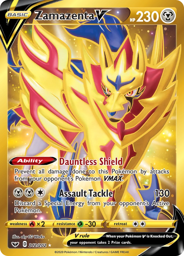 Zamazenta V 212/202 Rare secret