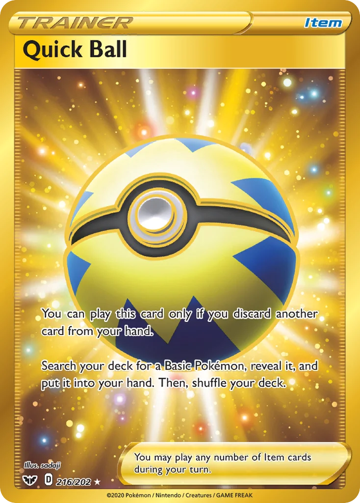 Quick Ball 216/202 Rare secret