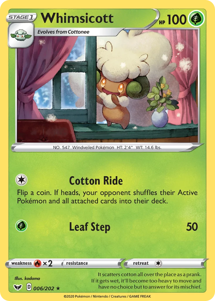 Whimsicott 006/202 Rare